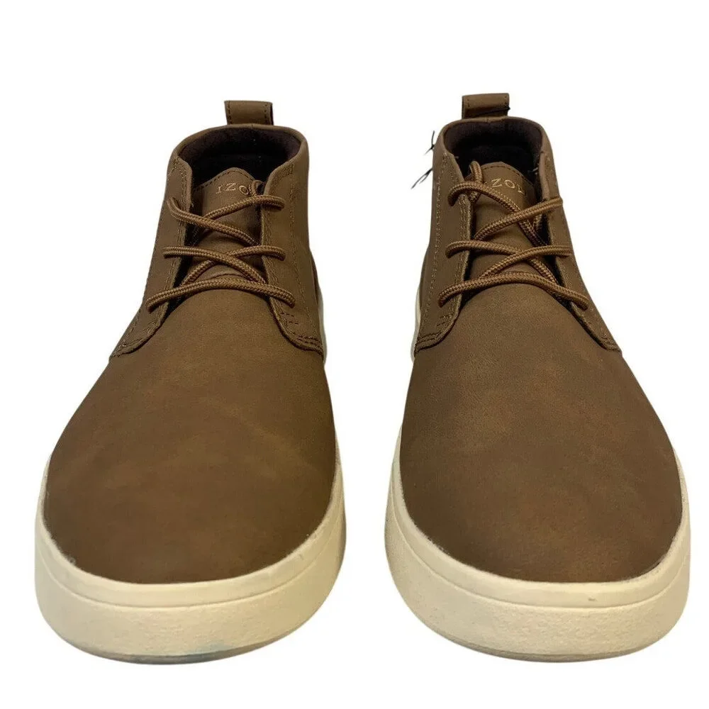 IZOD Mens Size 11 Brown Palmer Ankle Boot Lace Up Round Toe Memory Foam Shoes